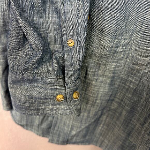 Ariat Mens 2XL Button Down Shirt Patrick Classic Fit Long SleevesShirt Blue - Picture 5 of 7